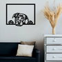 Wallity Enzo 7054 Escultura de Pared Metálica Negra